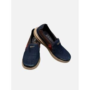 Bzees slip on stretch fabric comfort shoes navy blue women’s size 7.5